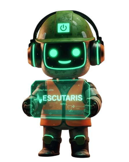 Mascote da Escutaris — plataforma de saúde mental e diagnóstico psicossocial